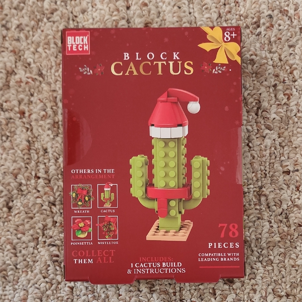 Christmas Cactus Building Blocks Kit